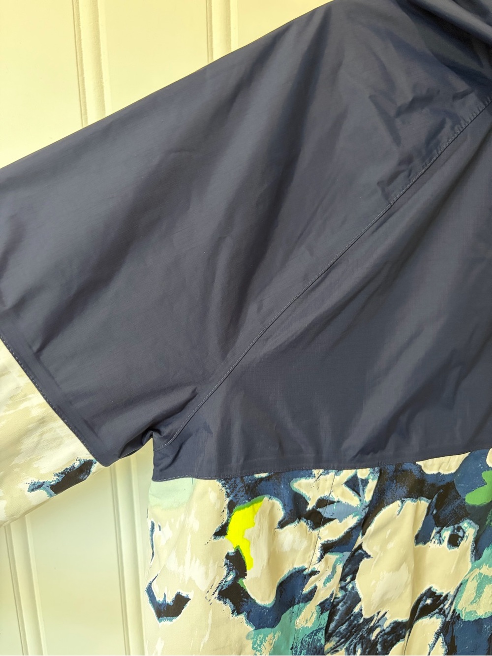 The North Face Antora Rain Hoodie Jacket Floral Print Blue Women's 3X Gorpcore - Picture 3 of 13